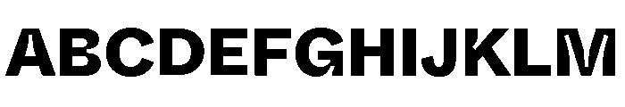 ABCWhyteInktrap Heavy Font UPPERCASE