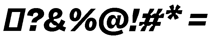 ABCWhyteInktrap HeavyItalic Font OTHER CHARS