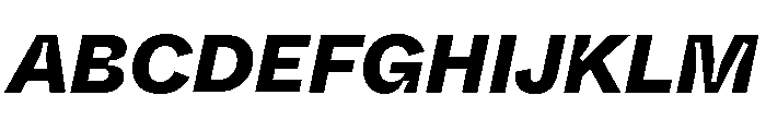 ABCWhyteInktrap HeavyItalic Font UPPERCASE