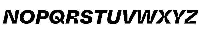 ABCWhyteInktrap HeavyItalic Font UPPERCASE