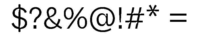 ABCWhyteInktrap Light Font OTHER CHARS
