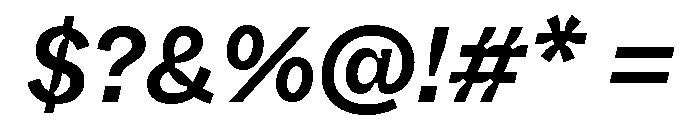 ABCWhyteInktrap MediumItalic Font OTHER CHARS