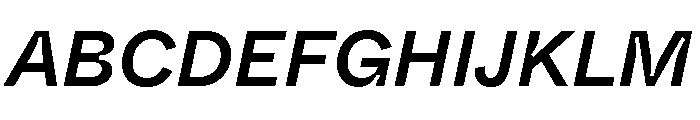 ABCWhyteInktrap MediumItalic Font UPPERCASE