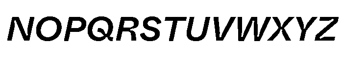 ABCWhyteInktrap MediumItalic Font UPPERCASE
