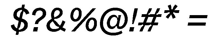 ABCWhyteInktrap RegularItalic Font OTHER CHARS