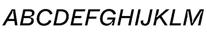 ABCWhyteInktrap RegularItalic Font UPPERCASE