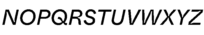 ABCWhyteInktrap RegularItalic Font UPPERCASE
