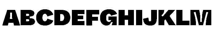 ABCWhyteInktrap Super Font UPPERCASE