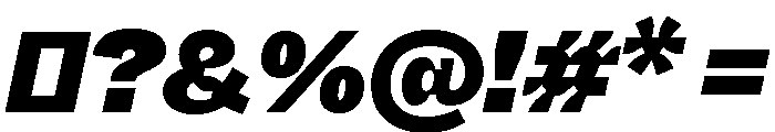 ABCWhyteInktrap SuperItalic Font OTHER CHARS