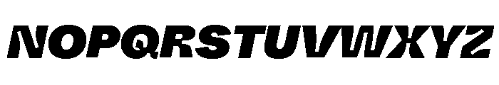 ABCWhyteInktrap SuperItalic Font UPPERCASE