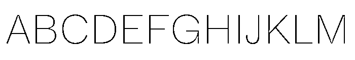 ABCWhyteInktrap Thin Font UPPERCASE