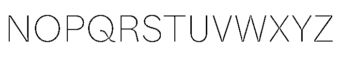 ABCWhyteInktrap Thin Font UPPERCASE