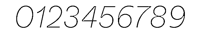 ABCWhyteInktrap ThinItalic Font OTHER CHARS