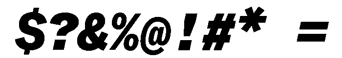 ABCWhyteMono BlackItalic Font OTHER CHARS