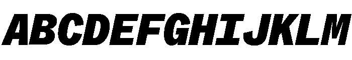 ABCWhyteMono BlackItalic Font UPPERCASE