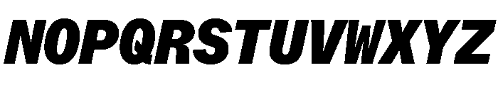 ABCWhyteMono BlackItalic Font UPPERCASE