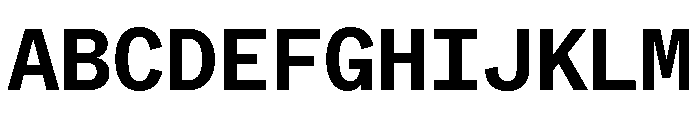 ABCWhyteMono Bold Font UPPERCASE