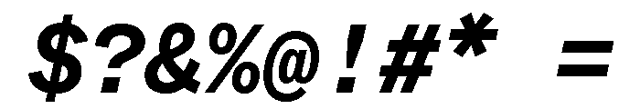 ABCWhyteMono BoldItalic Font OTHER CHARS