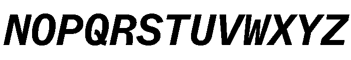 ABCWhyteMono BoldItalic Font UPPERCASE