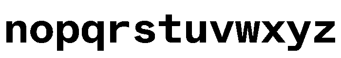 ABCWhyteMono Bold Font LOWERCASE