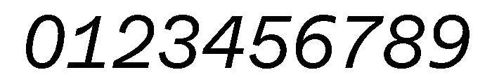 ABCWhyteMono BookItalic Font OTHER CHARS