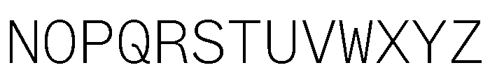 ABCWhyteMono Extralight Font UPPERCASE
