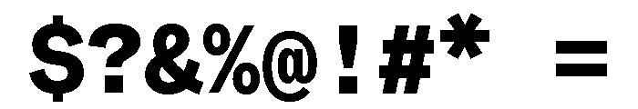 ABCWhyteMono Heavy Font OTHER CHARS