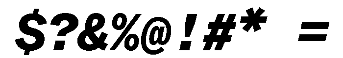 ABCWhyteMono HeavyItalic Font OTHER CHARS