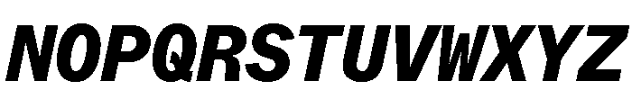 ABCWhyteMono HeavyItalic Font UPPERCASE