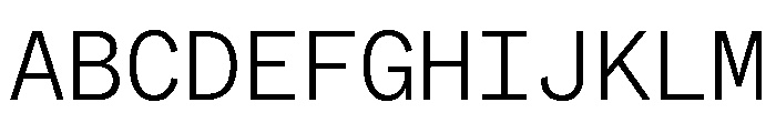 ABCWhyteMono Light Font UPPERCASE