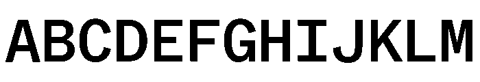 ABCWhyteMono Medium Font UPPERCASE