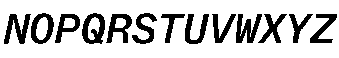 ABCWhyteMono MediumItalic Font UPPERCASE