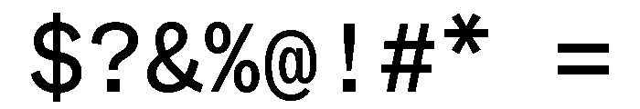 ABCWhyteMono Regular Font OTHER CHARS