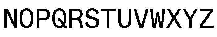 ABCWhyteMono Regular Font UPPERCASE