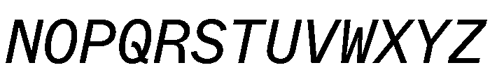 ABCWhyteMono RegularItalic Font UPPERCASE