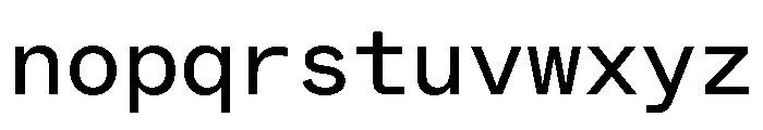 ABCWhyteMono Regular Font LOWERCASE