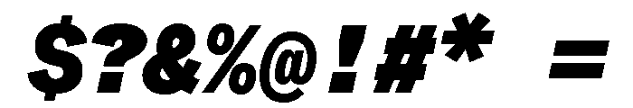 ABCWhyteMono SuperItalic Font OTHER CHARS