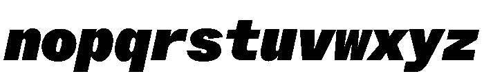ABCWhyteMono SuperItalic Font LOWERCASE