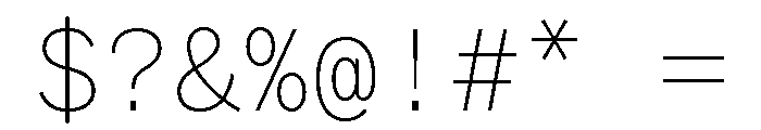 ABCWhyteMono Thin Font OTHER CHARS