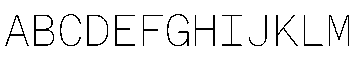ABCWhyteMono Thin Font UPPERCASE