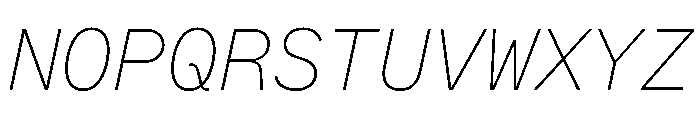 ABCWhyteMono ThinItalic Font UPPERCASE