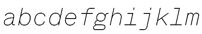 ABCWhyteMono ThinItalic FONT