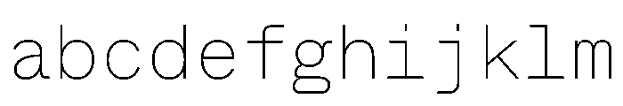 ABCWhyteMono Thin FONT