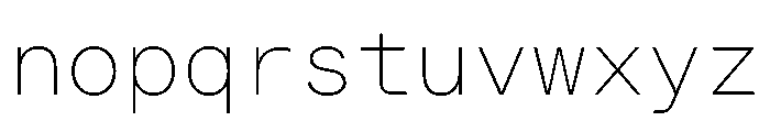 ABCWhyteMono Thin Font LOWERCASE