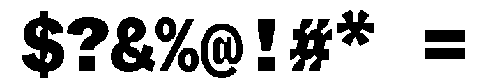 ABCWhyteMonoInktrap Black Font OTHER CHARS