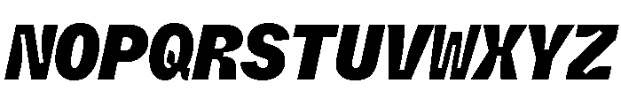 ABCWhyteMonoInktrap BlackItalic Font UPPERCASE