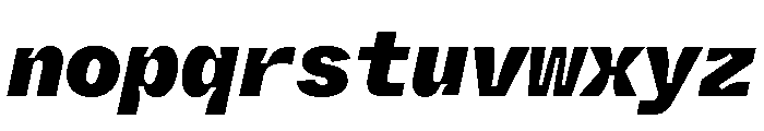 ABCWhyteMonoInktrap BlackItalic Font LOWERCASE