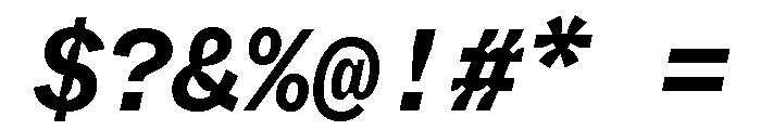 ABCWhyteMonoInktrap BoldItalic Font OTHER CHARS