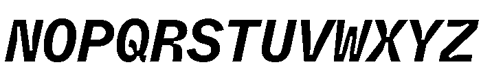 ABCWhyteMonoInktrap BoldItalic Font UPPERCASE