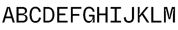 ABCWhyteMonoInktrap Book Font UPPERCASE